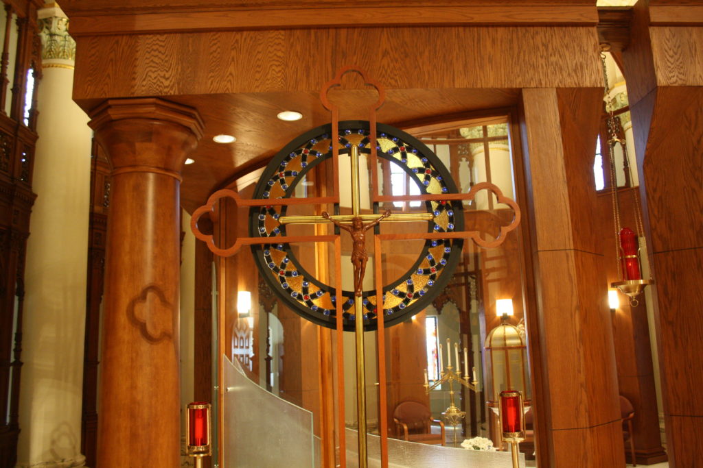Leaded glass ring at Sisters of St. Benedict #1