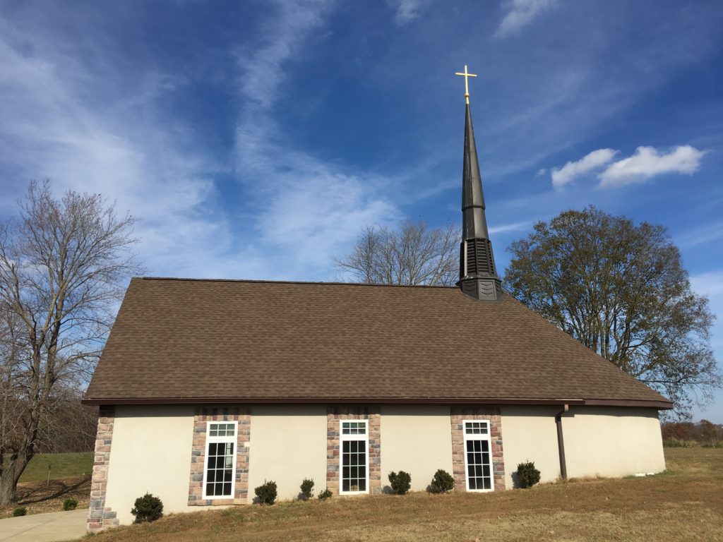 custom made steeple on private family church